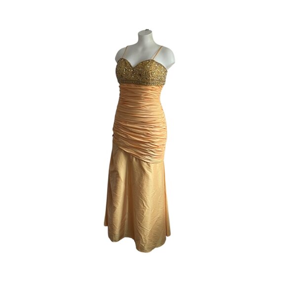 Frenchy by Heather French Henry Beaded Cokctail Dress Gown - 14 - Picture 3 of 8